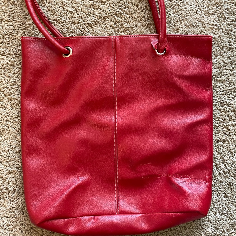 Alpha Gamma Delta red bag